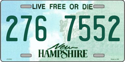 NH license plate 2767552
