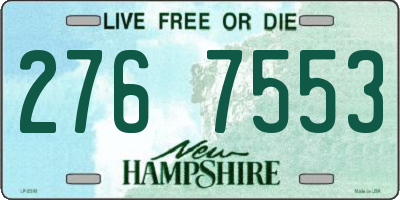 NH license plate 2767553