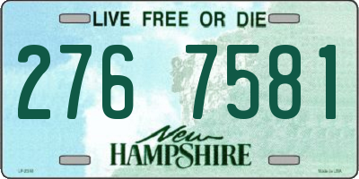 NH license plate 2767581