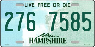 NH license plate 2767585