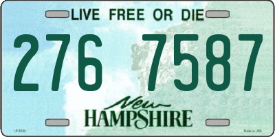 NH license plate 2767587