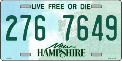 NH license plate 2767649