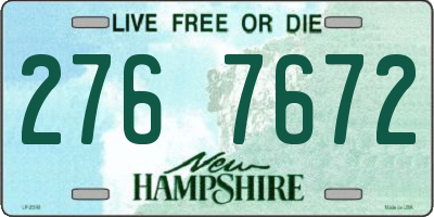NH license plate 2767672