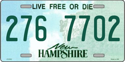 NH license plate 2767702