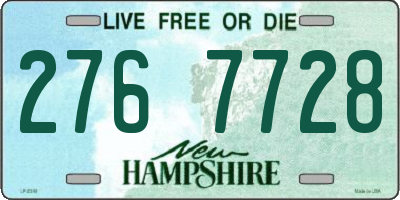 NH license plate 2767728