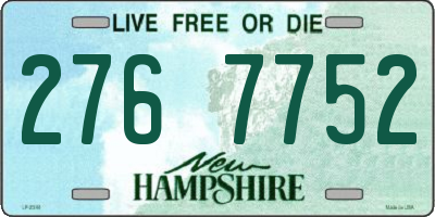 NH license plate 2767752