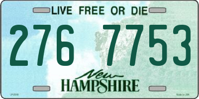 NH license plate 2767753