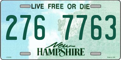 NH license plate 2767763
