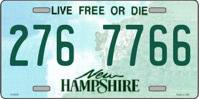 NH license plate 2767766