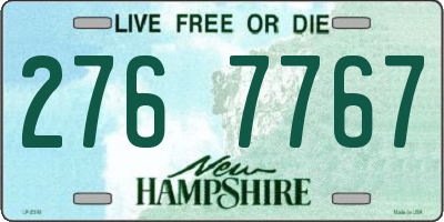 NH license plate 2767767