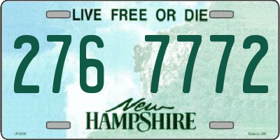 NH license plate 2767772