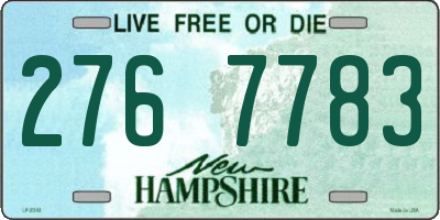 NH license plate 2767783