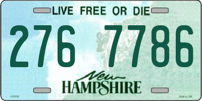 NH license plate 2767786