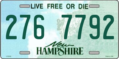 NH license plate 2767792