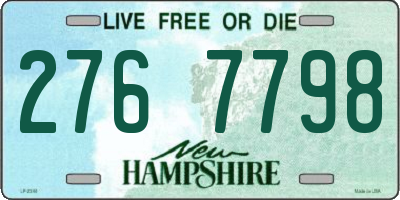 NH license plate 2767798