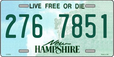 NH license plate 2767851