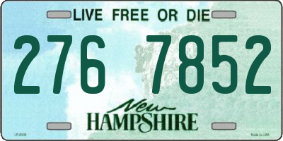 NH license plate 2767852