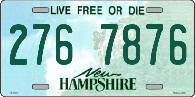 NH license plate 2767876