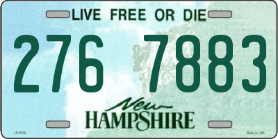 NH license plate 2767883