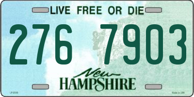 NH license plate 2767903