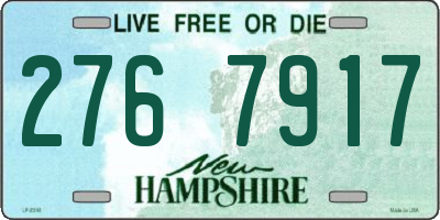 NH license plate 2767917