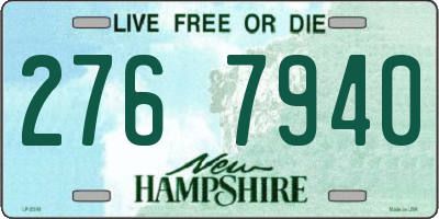 NH license plate 2767940