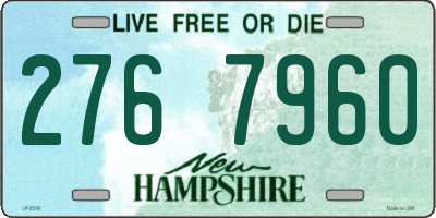 NH license plate 2767960
