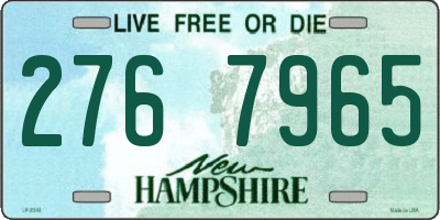 NH license plate 2767965
