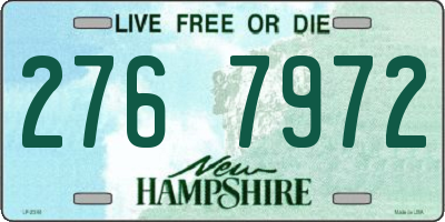 NH license plate 2767972