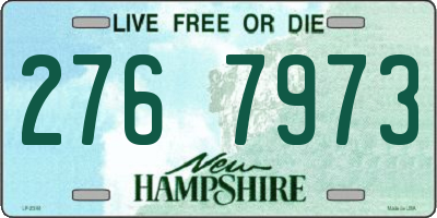 NH license plate 2767973