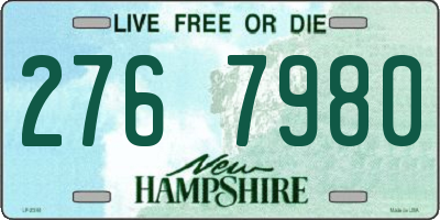 NH license plate 2767980