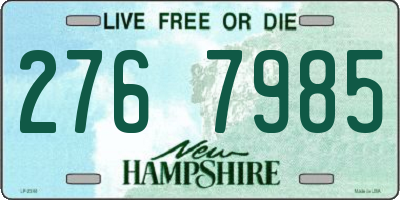 NH license plate 2767985