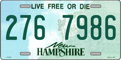NH license plate 2767986