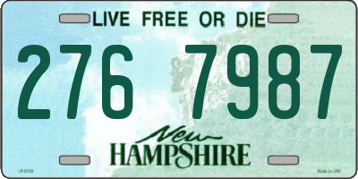 NH license plate 2767987