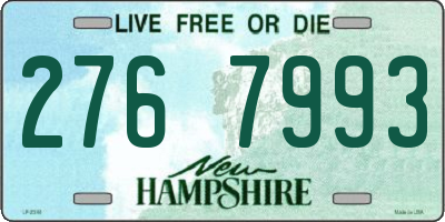 NH license plate 2767993