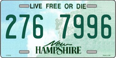 NH license plate 2767996