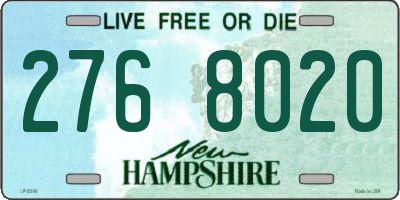 NH license plate 2768020