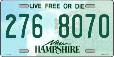 NH license plate 2768070
