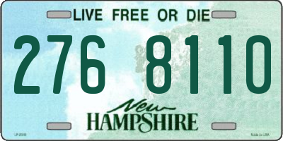 NH license plate 2768110