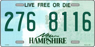 NH license plate 2768116