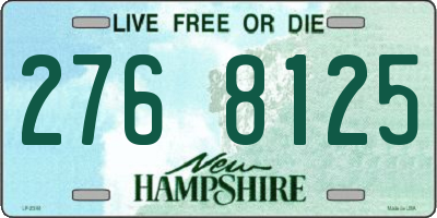 NH license plate 2768125