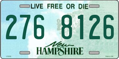 NH license plate 2768126
