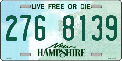 NH license plate 2768139