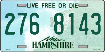 NH license plate 2768143