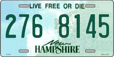 NH license plate 2768145