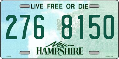 NH license plate 2768150