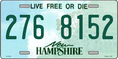 NH license plate 2768152