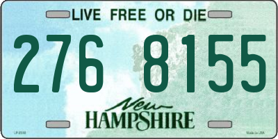 NH license plate 2768155