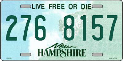 NH license plate 2768157