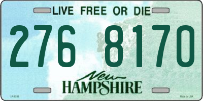 NH license plate 2768170